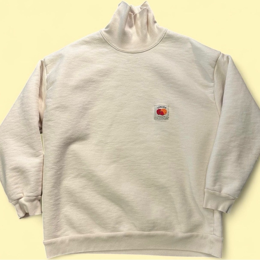American Vintage Cream Turtleneck Sweater